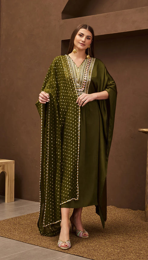 Olive Oasis Kurta Set