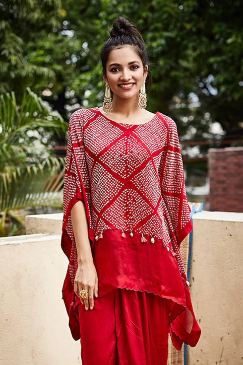 Short kaftan With Flap Dhoti