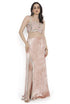 Pink Embroidered Choli With Side Slit Skirt