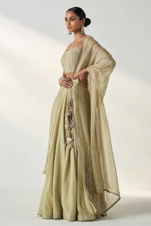 Rajita Green Lehenga Set