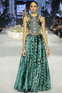 Raina Emerald Green Embroidered Choli With Slit Skirt