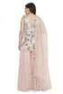 Rose Pink Embroidered Kurta With Sharara And Dupattta