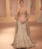 Beige Gold Pearl Lehenga Set