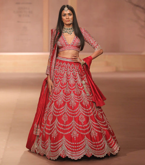 Red Lehenga Set