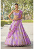 Mauve Multicolor Flower Lehenga Set