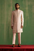 Lakshay Peach Sherwani Set