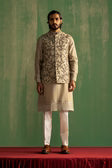 Yuvan Light Grey Bundi Set