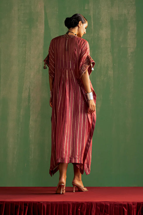 Aaarika Mauve Pink Kaftan Set