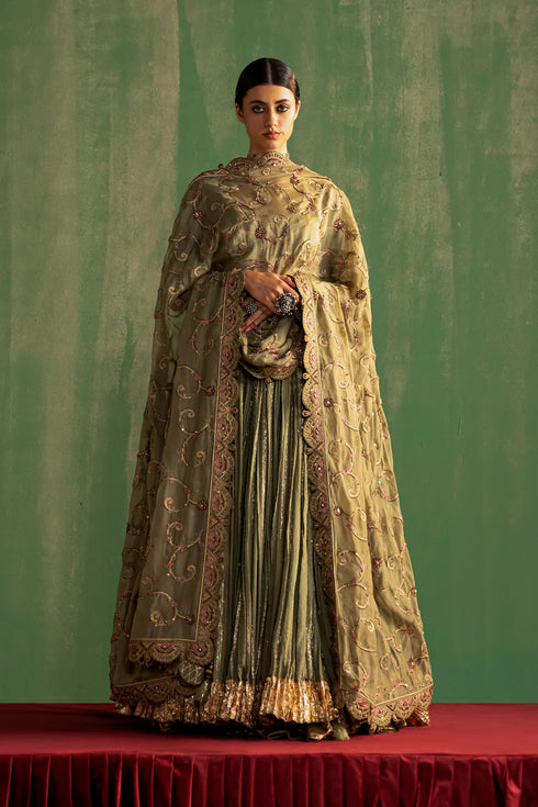 Ishira Green Lehenga Set