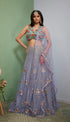 Grey More : Grey Embellished Lehenga Set