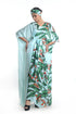 Lobster claw printed kaftan with belt