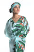 Lobster claw printed kaftan with belt