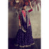 Purple embroidered sharara set