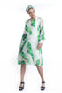Banana leaf printed dress with back detailing