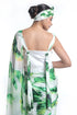Banana leaf printed saree with crop top blouse