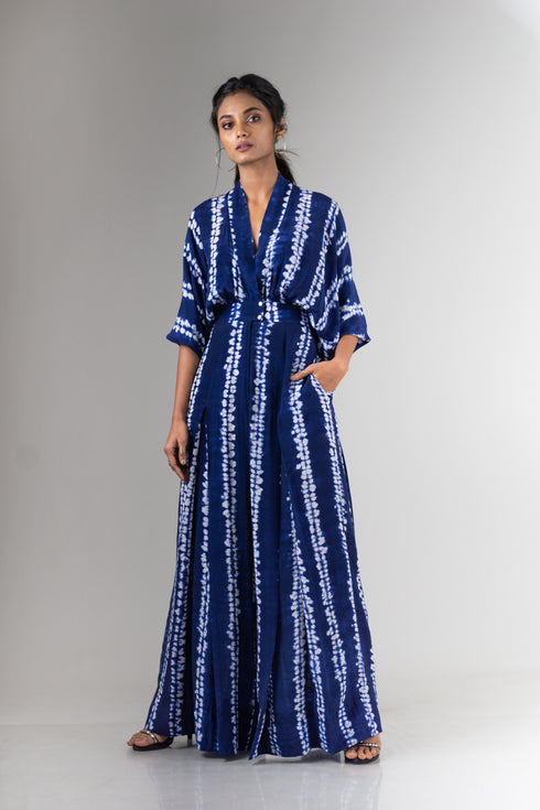 Kimono Box Pleated Jumpsuit