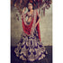 Purple embroidered lehenga set
