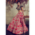 Red embroidered lehenga set