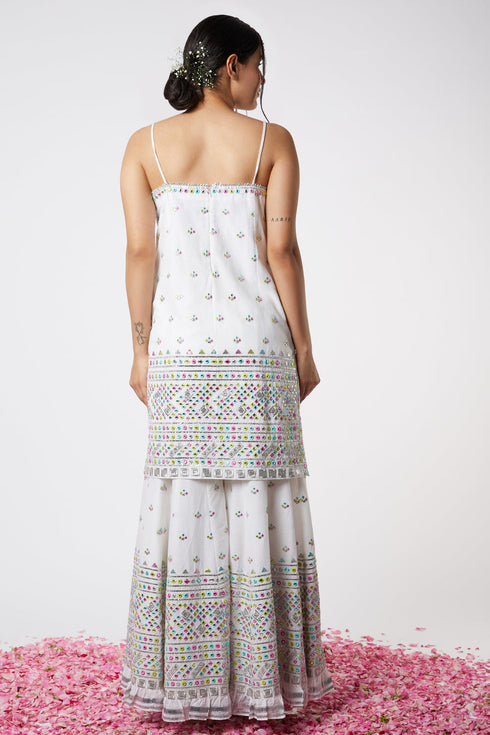 Noor Strappy Sharara Set