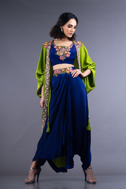 Gather Kite with Blouse & NDFP Set