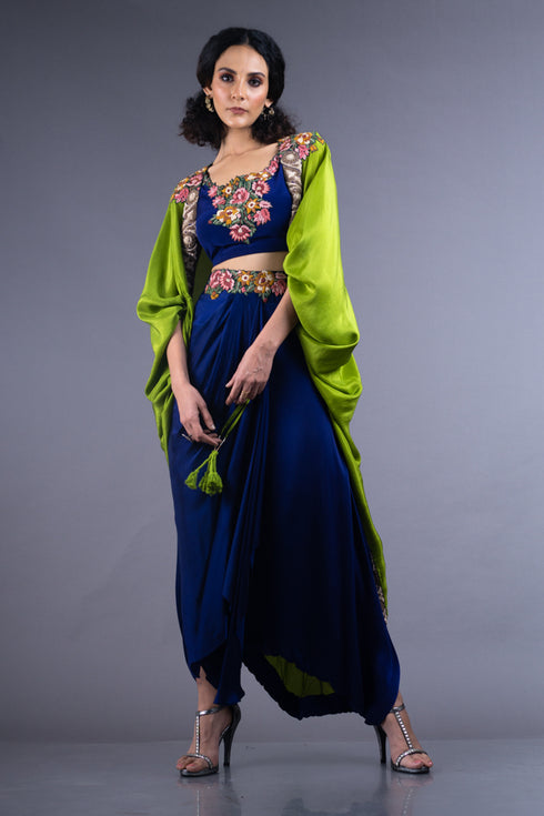 Gather Kite with Blouse & NDFP Set