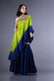 One Shoulder Cape with Gharara Set