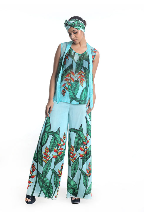 Lobster claw printed top