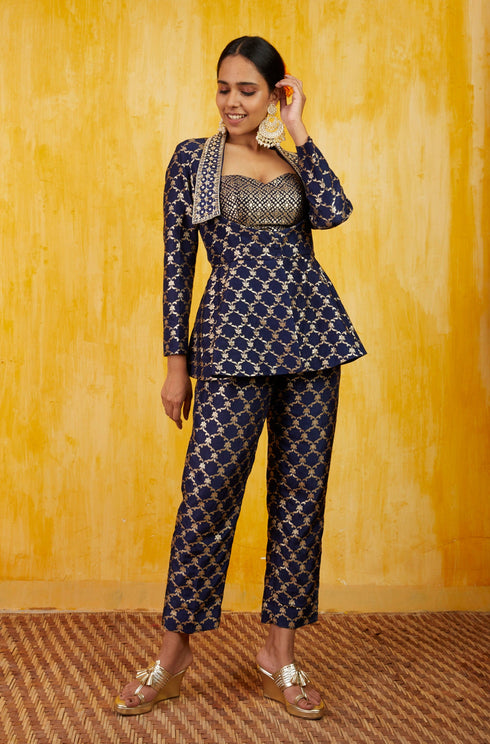 Marigold Brocade Co-ord Set