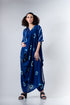 Dhoti saree with kaftan blouse