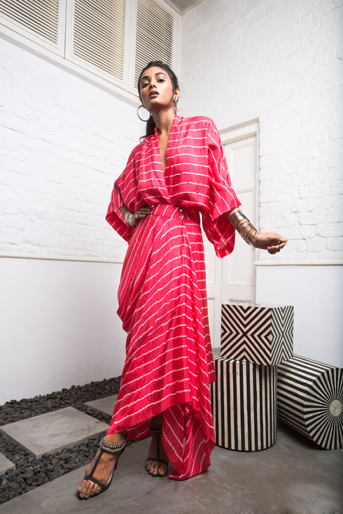 SS2 Kaftan Cowl Wrap Dress