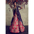 Red embroidered lehenga set