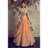 Mango yellow embroidered lehenga set