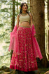 Rani Pink Print Jungle Print Lehenga