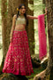 Rani Pink Print Jungle Print Lehenga