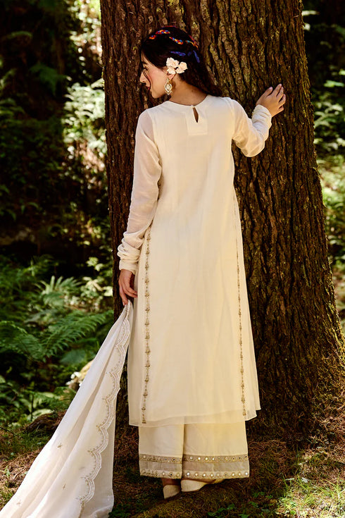 Off White Kurta Set