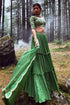 Fern Green 3 - Layered Lehenga