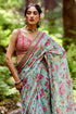 Jungle Print Hand Highlighted Saree