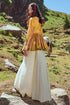 Yellow Naksha Print Peplum And Palazzo