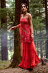 Poppy Red Floral Print Kurta