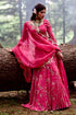 3- Layered Pink Floral Print Lehenga