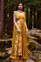 Ochre Yellow 3- Layered Maxi Dress