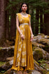 Ochre Yellow 3- Layered Maxi Dress