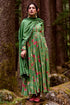 Fern Green Anar Print Anarkali