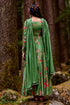 Fern Green Anar Print Anarkali