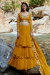 Ochre Yellow 3- Layered Lehenga Set