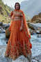 Sherbet Orange Lehenga