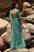 Teapot Blue Leheriya Pre-Draped Saree