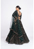 Deep Green floral lehenga set