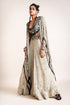 Kaftan Jacket With Circular Pants Set