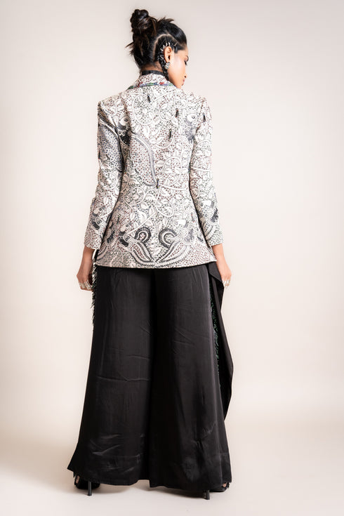 Blazer With Top & Pants Set